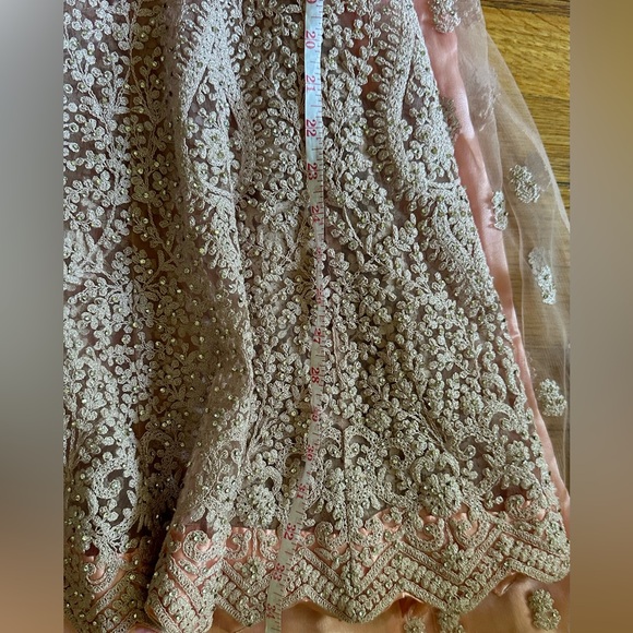 Traditional Indian Bollywood Designer Lehenga Wedding Bridal Dress Lengha Sz:36 - Picture 11 of 13